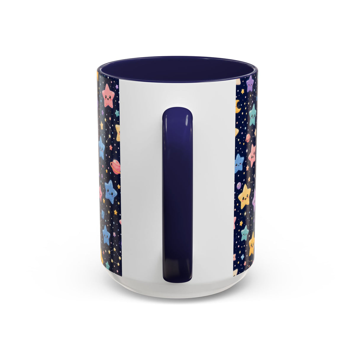 Accent Coffee Mug  (11/15 oz) - Kawaii Pastel Cosmic Night