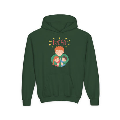 Youth Heavy Blend Hooded Sweatshirt - Daddys love Printify