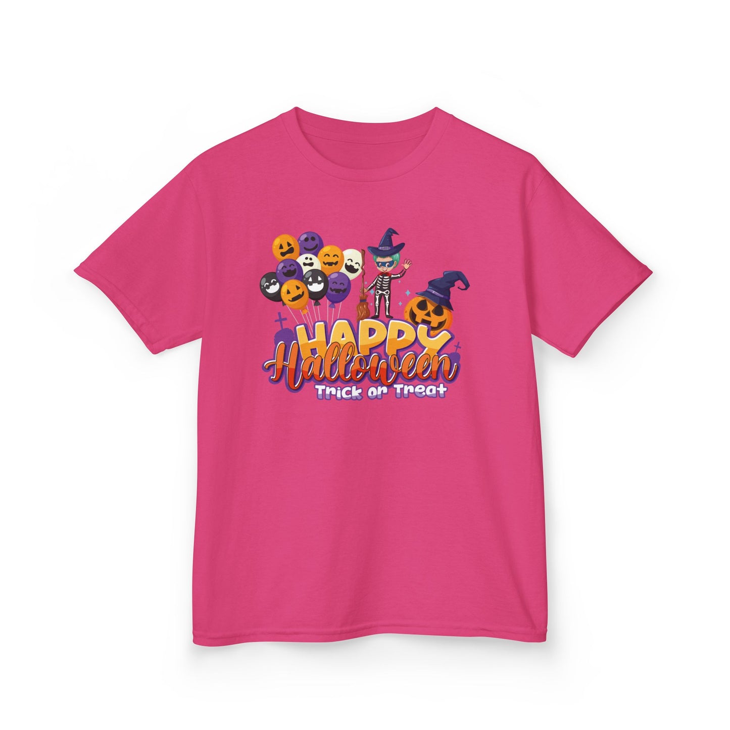 Kids Heavy Cotton™ Tee - Happy halloween trick or treat