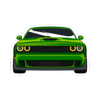 Kiss-Cut Stickers - Green Sports Car Printify