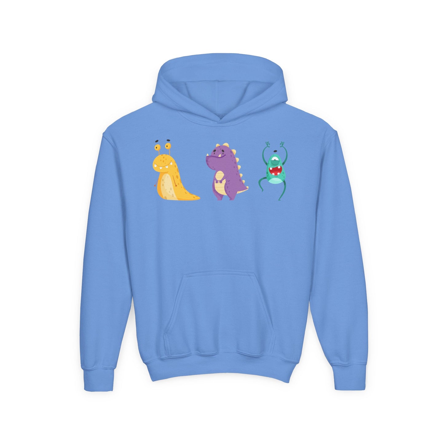 Youth Heavy Blend Hooded Sweatshirt - Colorful monsters