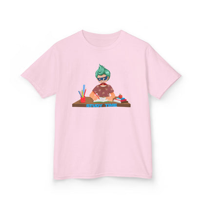 Kids Heavy Cotton™ Tee - Super kiddo studying - [[{"value":"Wonderwear Kid"}]]