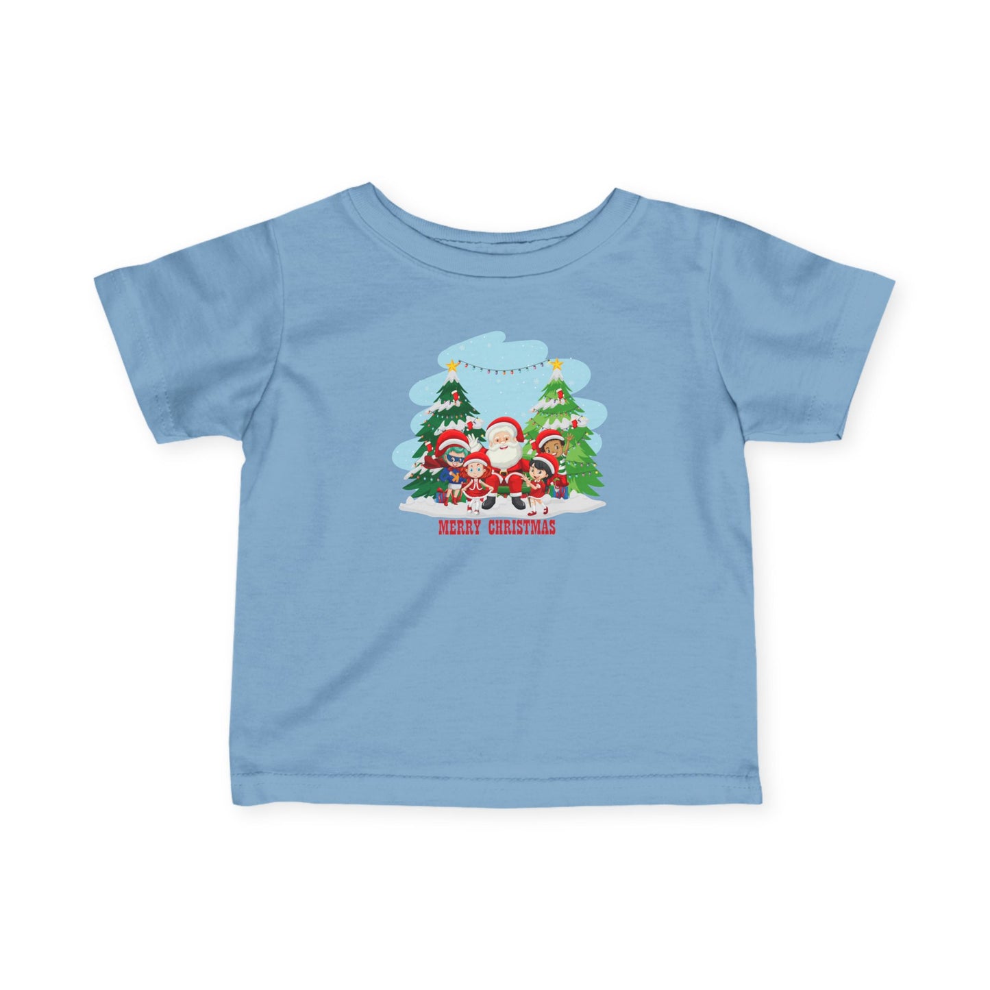 Infant Fine Jersey Tee - Super kiddo with santa claus Merry christmas - [[{"value":"Wonderwear Kid"}]]