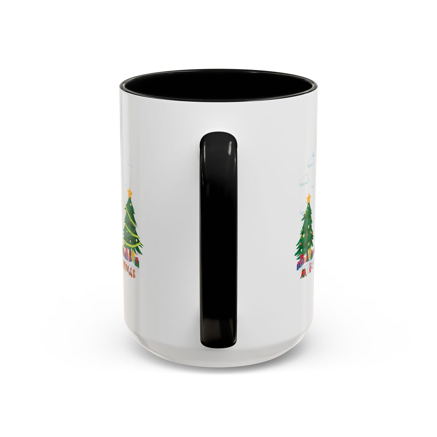 Accent Coffee Mug - Christmas and snowing