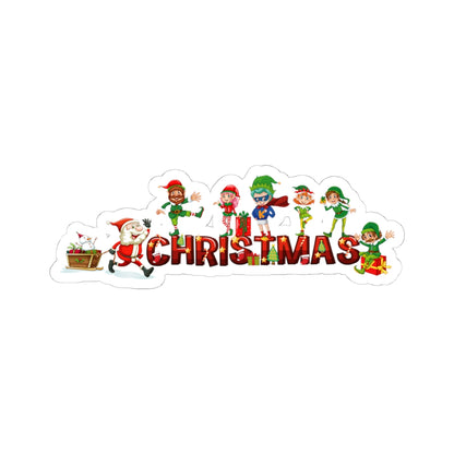 Kiss-Cut Stickers - Christmas with santa claus and friends - [[{"value":"Wonderwear Kid"}]]