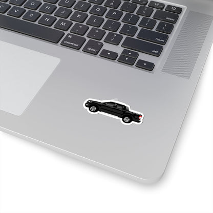 Kiss-Cut Stickers - Black Pick Up Car Printify
