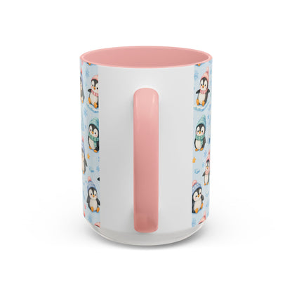 Accent Coffee Mug  (11/15 oz) - Penguin Winter Wonderland