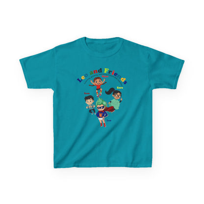 Kids Heavy Cotton™ Tee - Leo & Friends - Learning and growing - [[{"value":"Wonderwear Kid"}]]