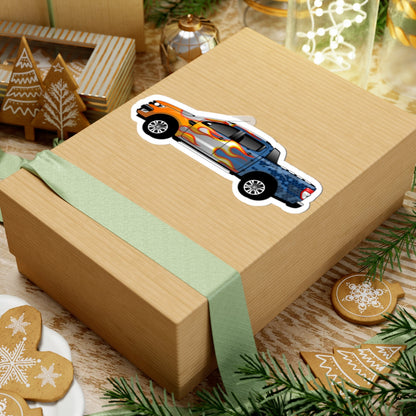 Kiss-Cut Stickers - Pick up car Printify