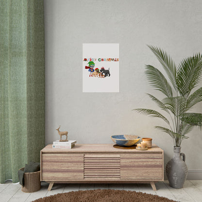 Rolled Posters - Super kiddo woith pet friends - [[{"value":"Wonderwear Kid"}]]