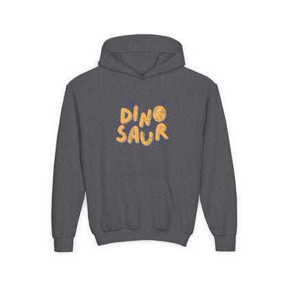 Youth Heavy Blend Hooded Sweatshirt -  Dino-saur Printify
