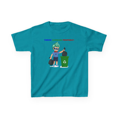 Kids Heavy Cotton™ Tee - Super kiddo taking trash out - [[{"value":"Wonderwear Kid"}]]