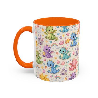 Accent Coffee Mug  (11/15 oz) - Baby Dragon Fantasy