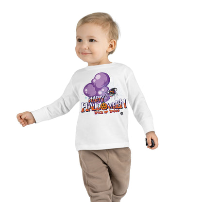 Toddler Long Sleeve Tee - Happy holloween - spider kiddo - [[{"value":"Wonderwear Kid"}]]