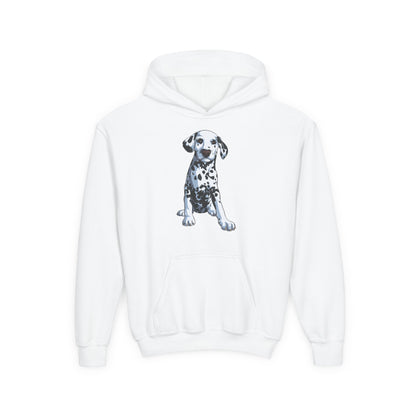 Youth Heavy Blend Hooded Sweatshirt - Dalmatian Printify