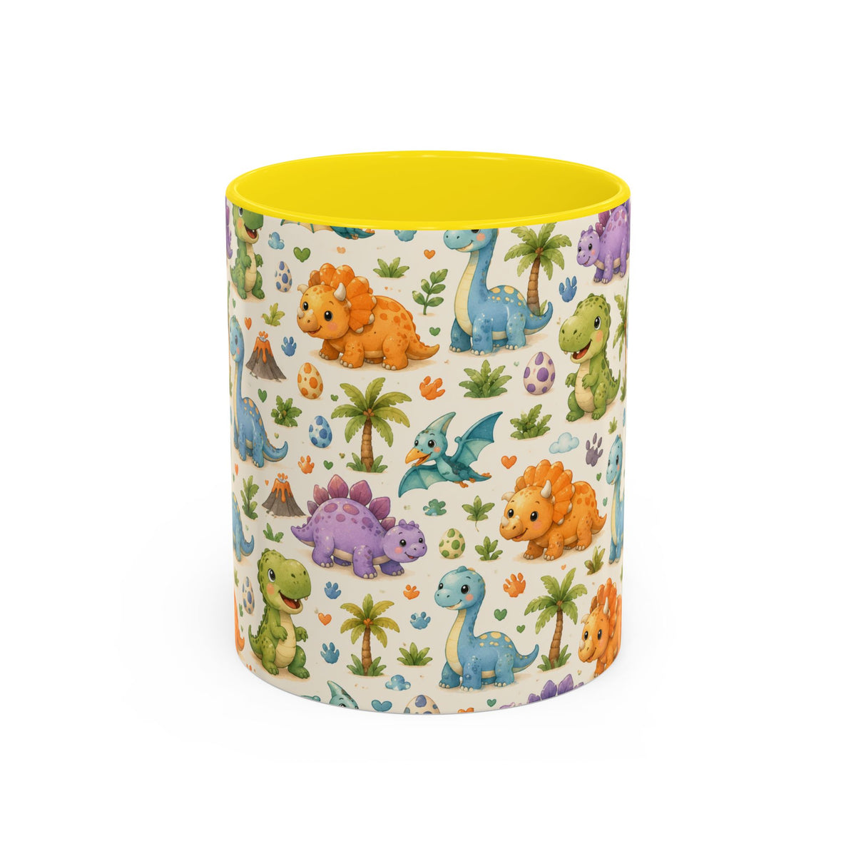 Accent Coffee Mug  (11/15 oz) - Baby Dinosaurs Nursery
