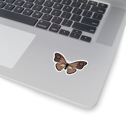 Kiss-Cut Stickers - Brown Butterfly Printify