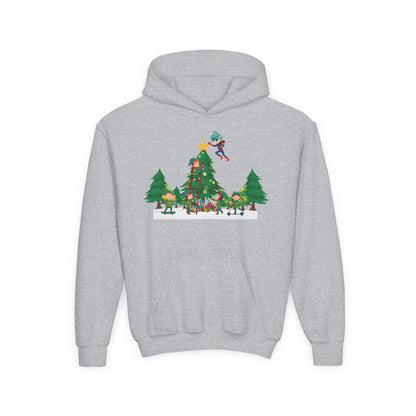 Youth Heavy Blend Hooded Sweatshirt - Super kiddo putting the stars - [[{"value":"Wonderwear Kid"}]]