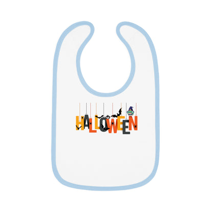 Baby Bib - Holloween hanging letters Printify
