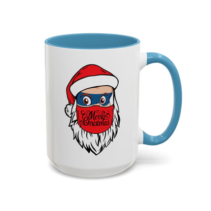 Accent Coffee Mug - Santa Super kiddo - [[{"value":"Wonderwear Kid"}]]