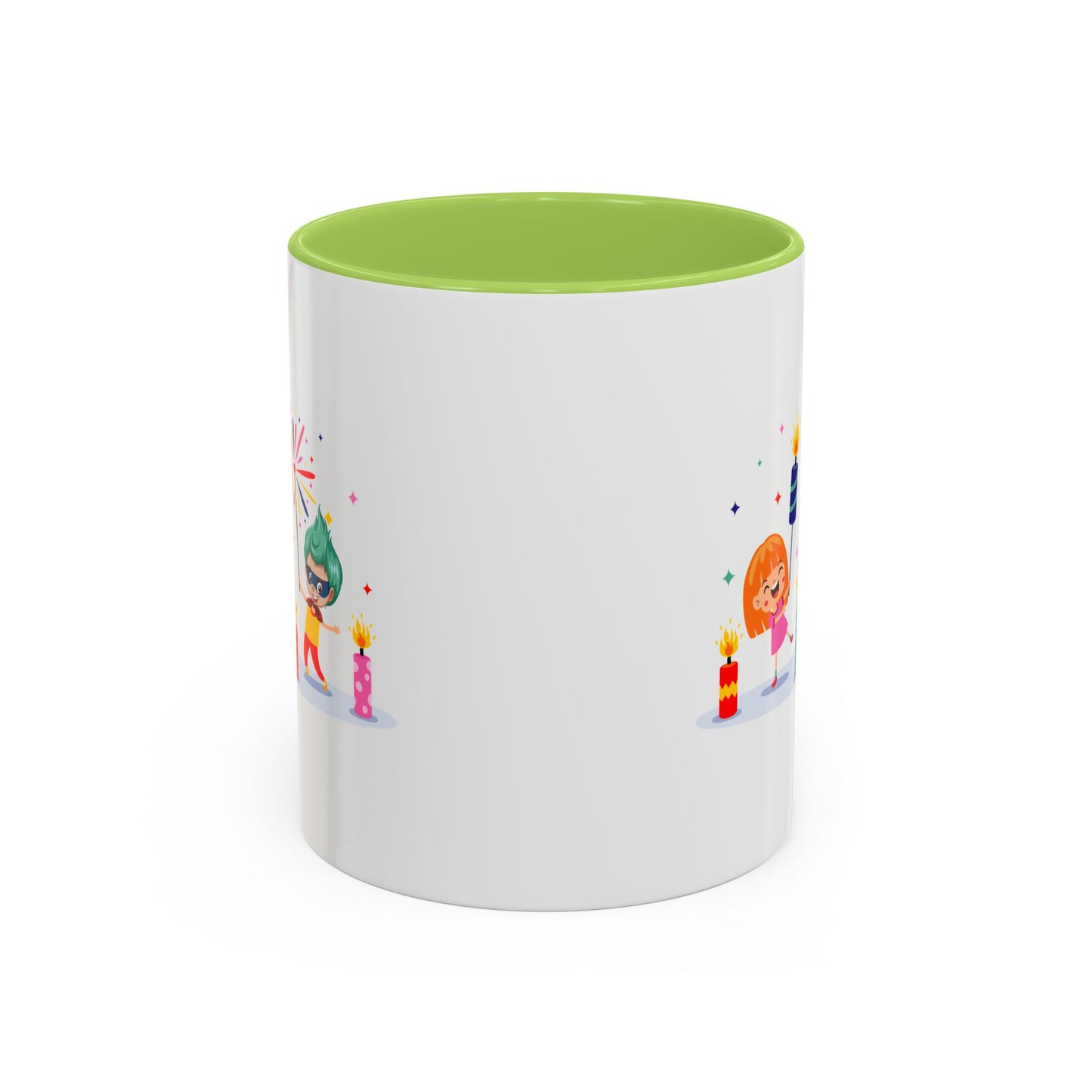 Accent Coffee Mug - Super kiddo lighting fireworks