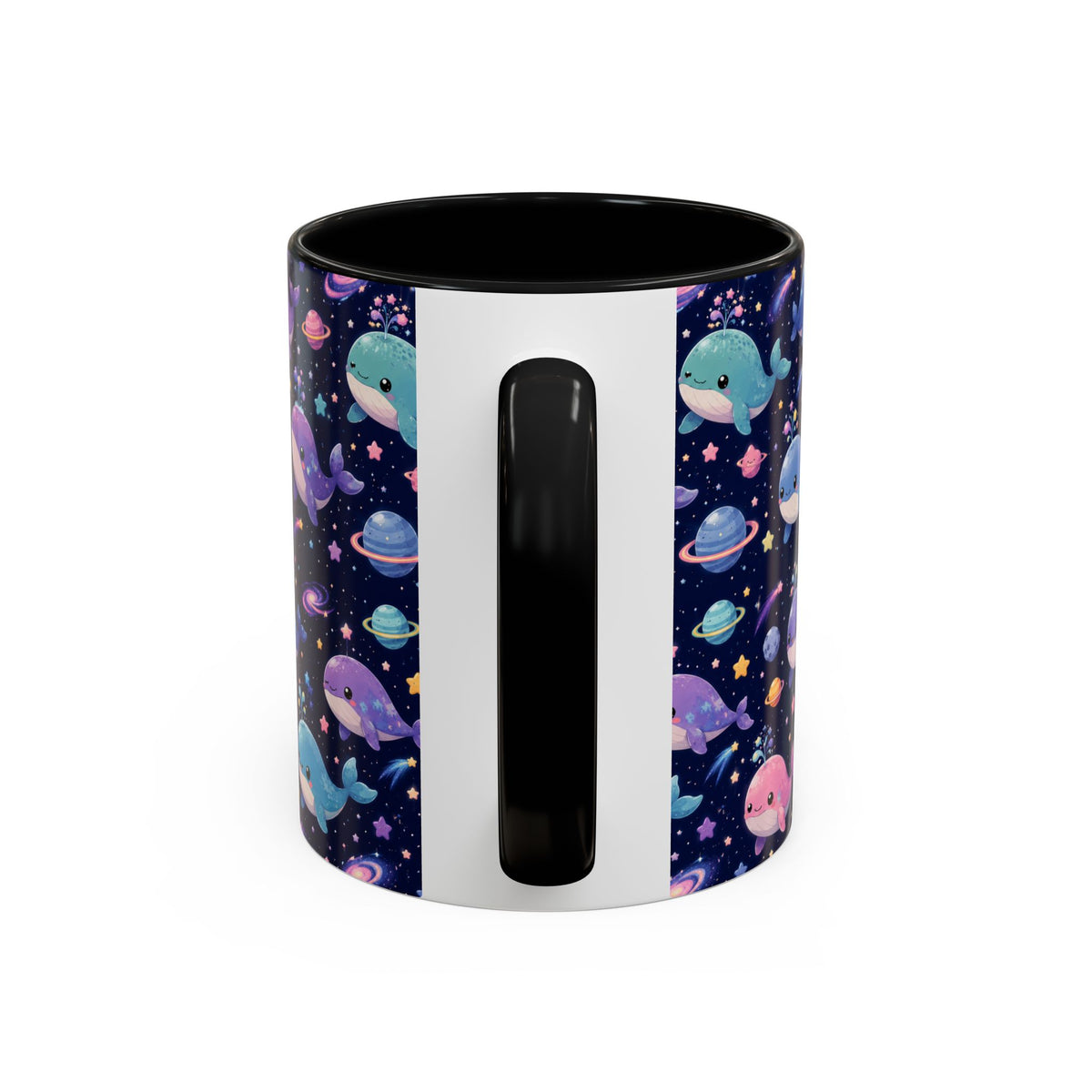 Accent Coffee Mug  (11/15 oz) - Cosmic Whale Adventure