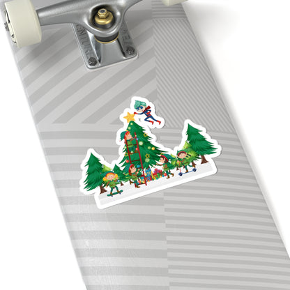 Kiss-Cut Stickers - Super kiddo putting the stars - [[{"value":"Wonderwear Kid"}]]