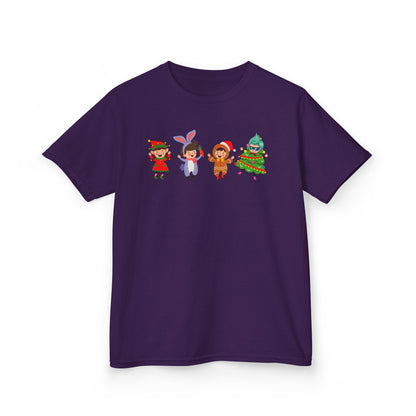 Kids Heavy Cotton™ Tee - Super kiddo in christmas tree attire - [[{"value":"Wonderwear Kid"}]]