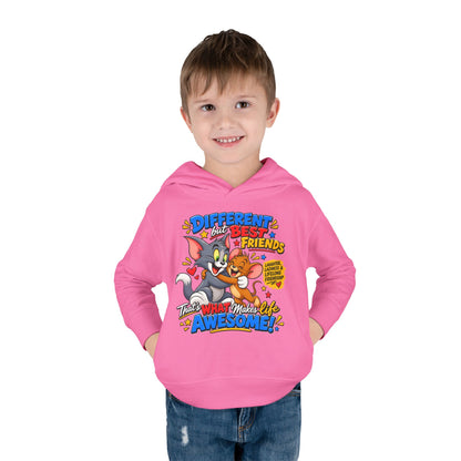 Toddler Hoodie — Tom and Jerry - Different, Best Friends