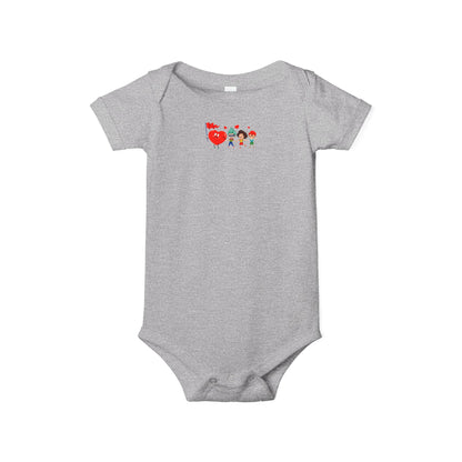 Infant Jersey One Piece - Valentines - Holding hands - [[{"value":"Wonderwear Kid"}]]