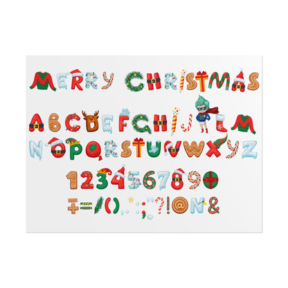Rolled Posters - Christmas alphabet - [[{"value":"Wonderwear Kid"}]]