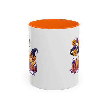 Accent Coffee Mug - Happy halloween trick or treat - [[{"value":"Wonderwear Kid"}]]