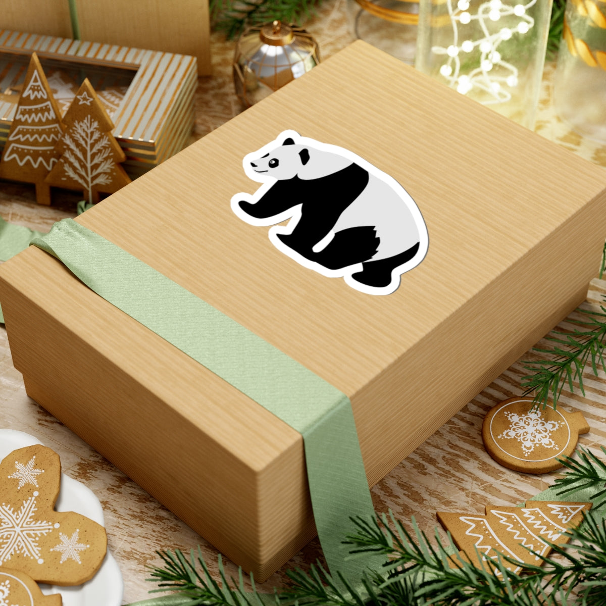 Kiss-Cut Stickers - walking panda