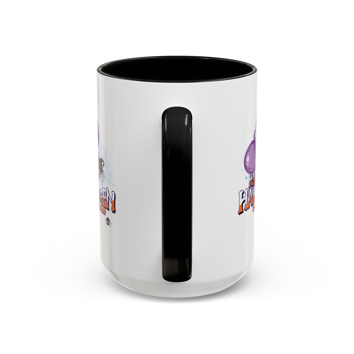 Accent Coffee Mug - Happy holloween - spider kiddo