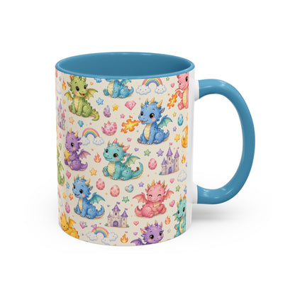 Accent Coffee Mug  (11/15 oz) - Baby Dragon Fantasy