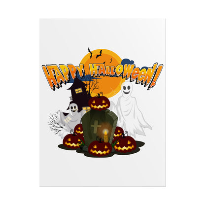 Rolled Posters - Happy holloween - cemetery - [[{"value":"Wonderwear Kid"}]]