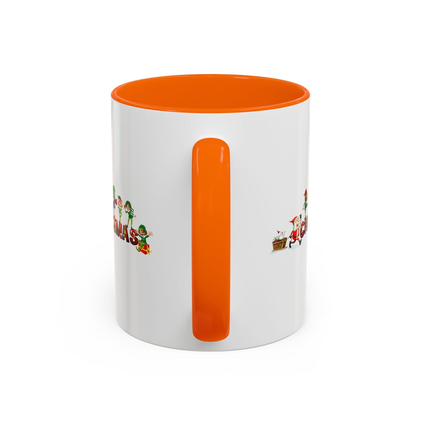 Accent Coffee Mug - Christmas with santa claus and friends