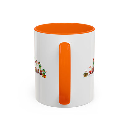 Accent Coffee Mug - Christmas with santa claus and friends - [[{"value":"Wonderwear Kid"}]]