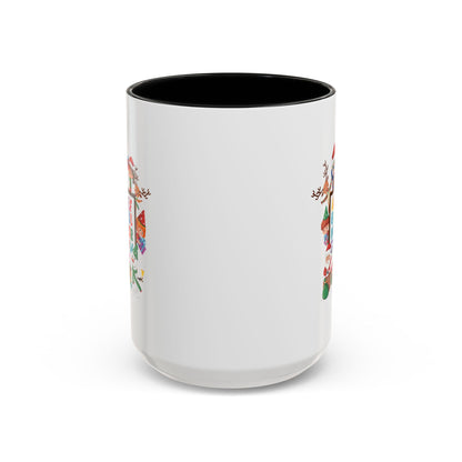 Accent Coffee Mug - Christmas alphabet with super kiddo - [[{"value":"Wonderwear Kid"}]]