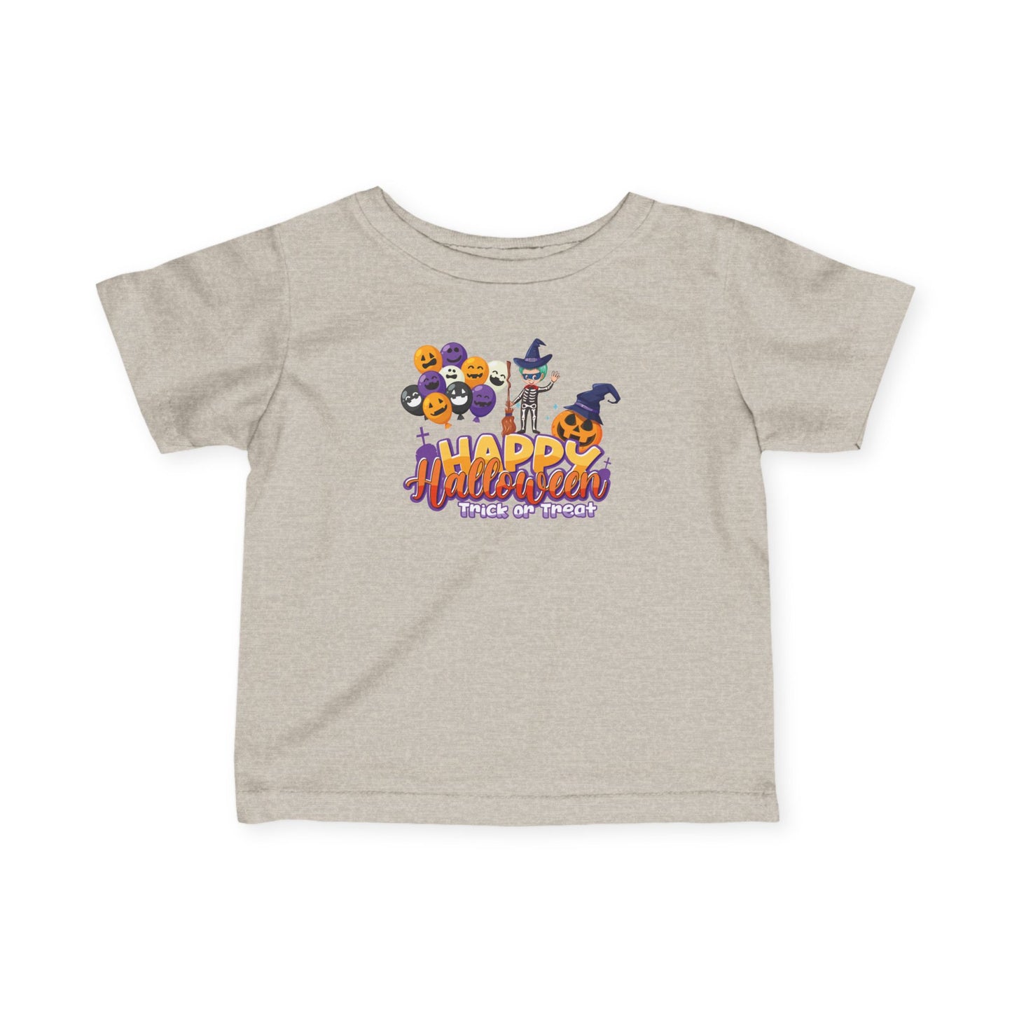 Infant Fine Jersey Tee - Happy halloween trick or treat