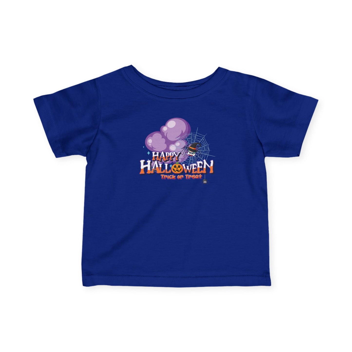 Infant Fine Jersey Tee - Happy holloween - spider kiddo