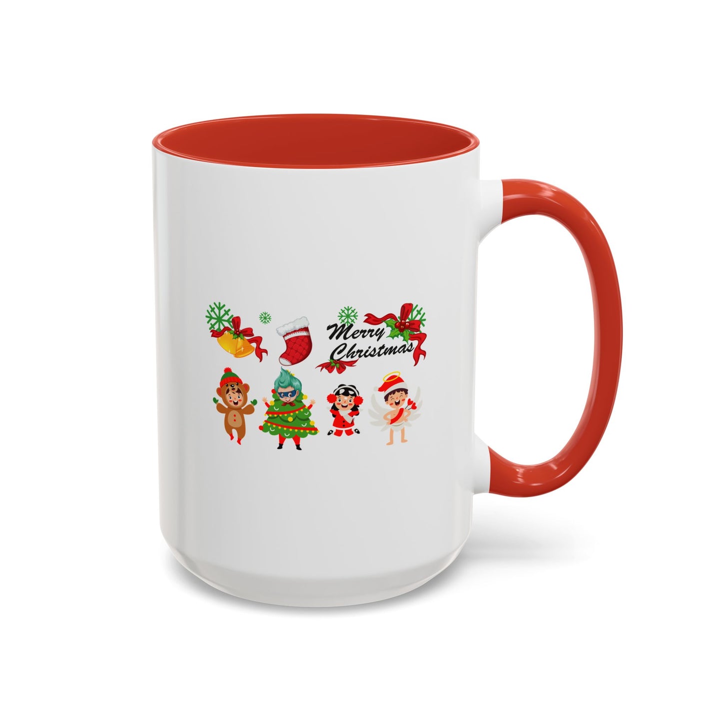 Accent Coffee Mug - Merry christmas from super kid