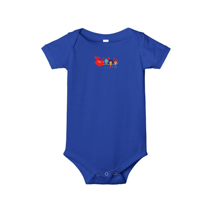 Infant Jersey One Piece - Valentines - Holding hands - [[{"value":"Wonderwear Kid"}]]