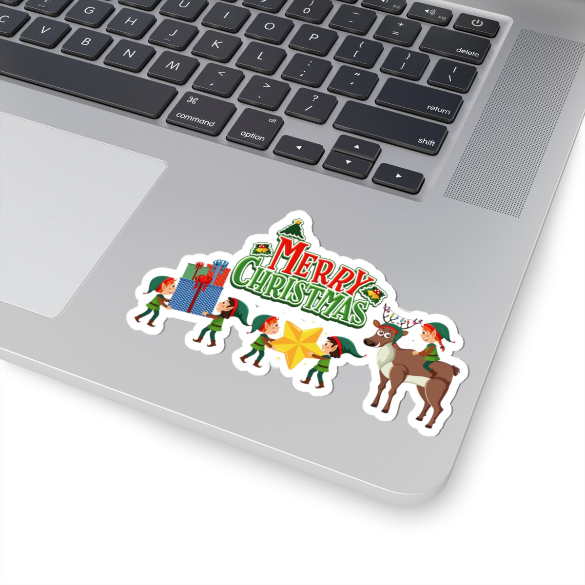 Kiss-Cut Stickers - Merry christmas and reindeer - [[{"value":"Wonderwear Kid"}]]
