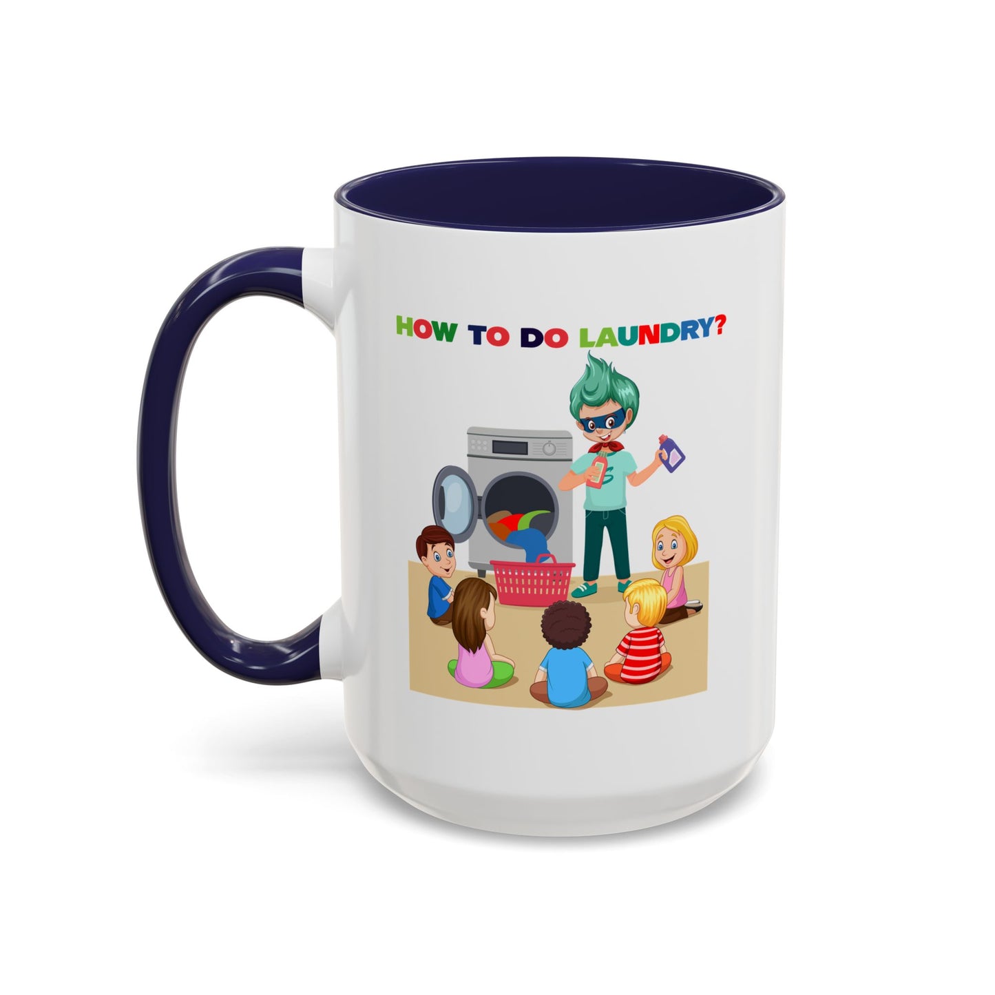 Accent Coffee Mug - super kiddo teaching laundry