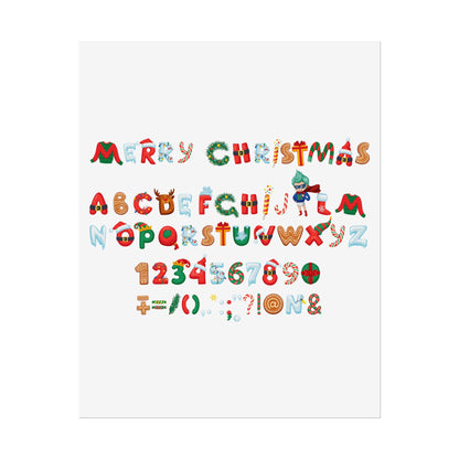 Rolled Posters - Christmas alphabet - [[{"value":"Wonderwear Kid"}]]