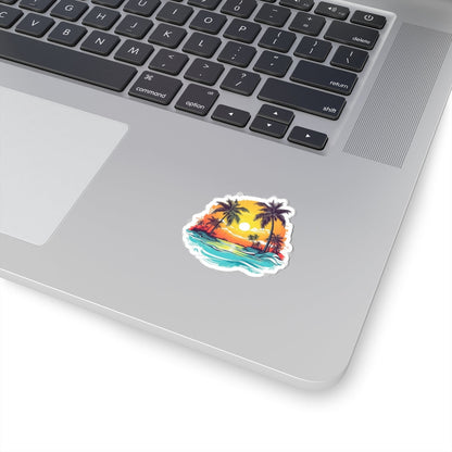 Kiss-Cut Stickers - Tropical Summer Printify