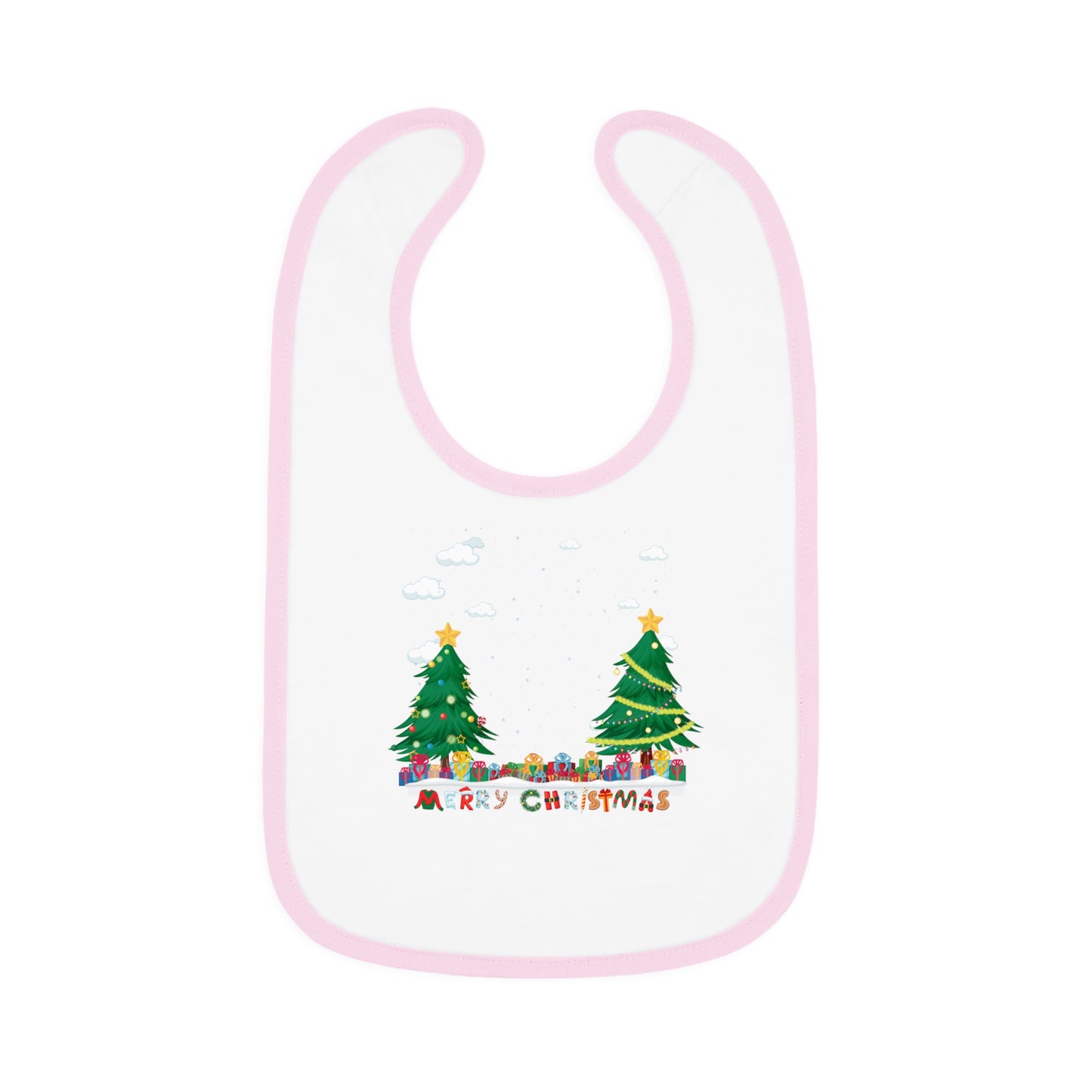 Baby Bib - Christmas and snowing