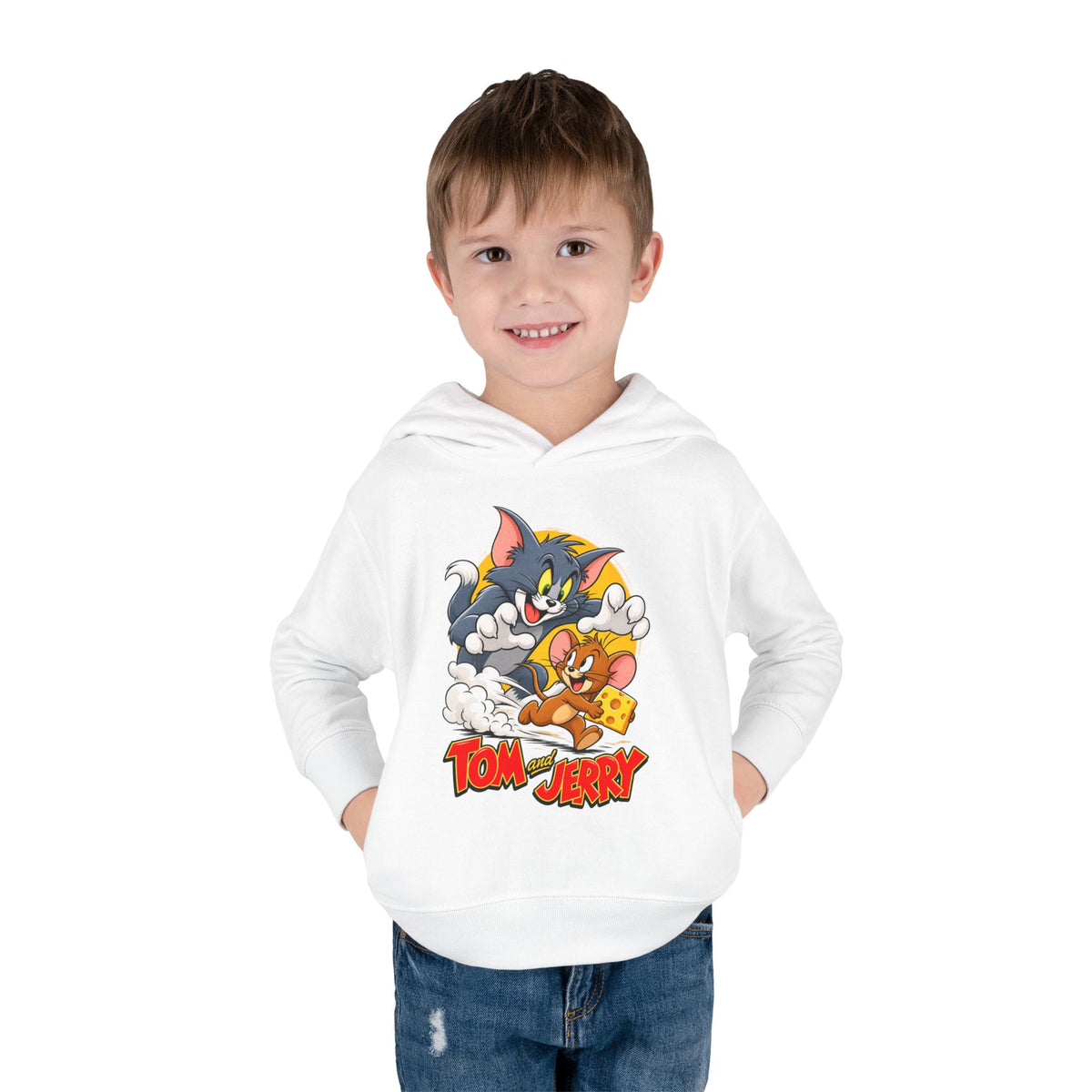 Toddler Hoodie — Tom and Jerry Cheese Chase