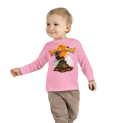 Toddler Long Sleeve Tee - Happy holloween - cemetery - [[{"value":"Wonderwear Kid"}]]